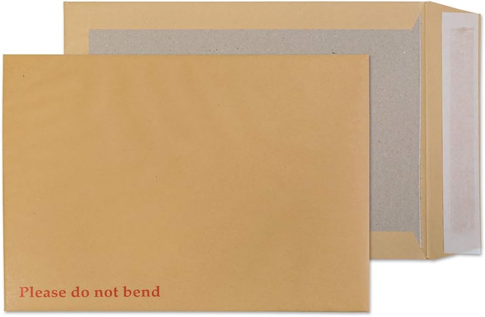 Blake Avant Garde C4 229 x 324 mm 130 gsm Heavyweight Extra Strong Peel and Seal Board Back Pocket Envelopes (AG0056) Cream Manilla