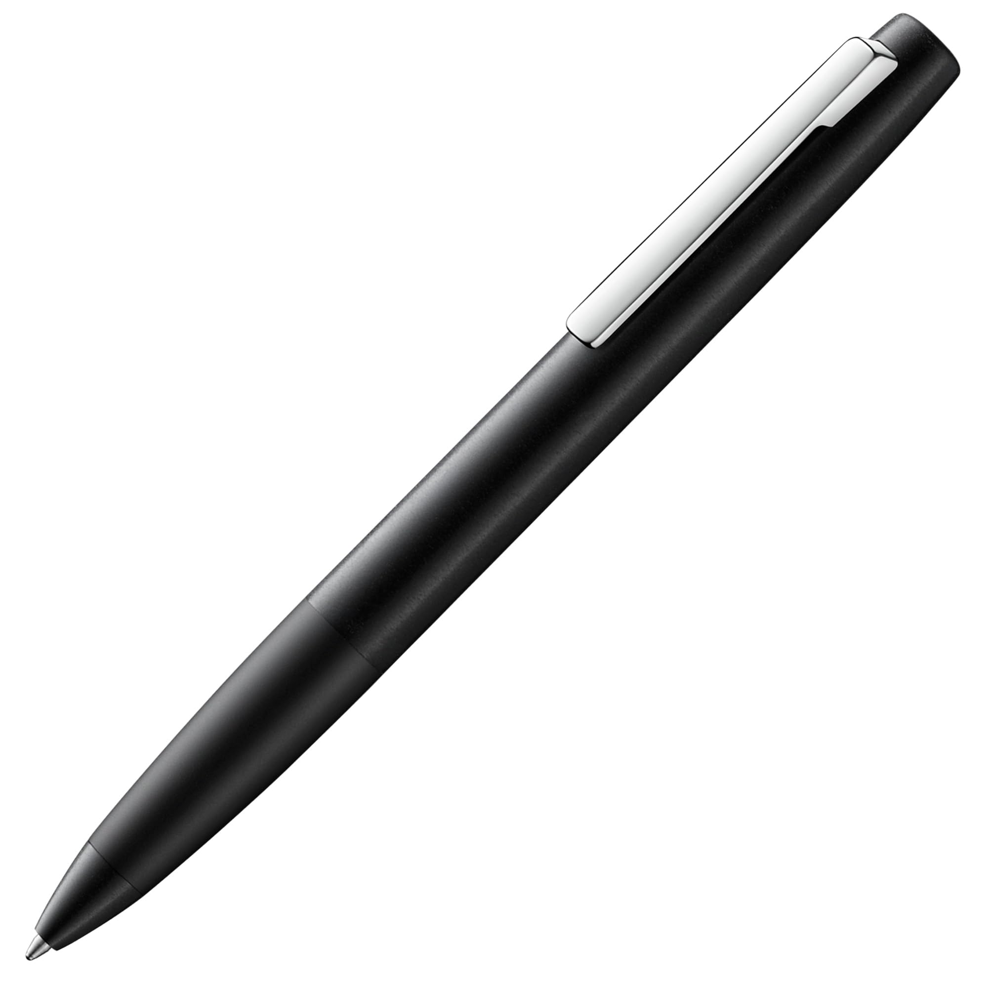 Lamy aion black ballpoint pen – modern twist ballpoint pen in anodized, lightweight & seamless aluminum barrel – stainless steel clip – line width M – incl M 16 black large-capacity refill