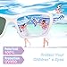 RIVBOS Rubber Kids Polarized Sunglasses With Strap Glasses for Boys Girls Baby and Children Age 3-10 RBK025 （White）