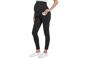 POSHGLAM Women's Maternity Jeans Over Belly 29'' Skinny Denim Jeggings Comfy Stretch Pregnancy Pants