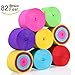 KeNeer 8 Rolls Party Streamers Multi-Color Party Decorations Crepe Paper for Birthday Wedding Concert and Various Festivals