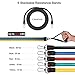 NICEAO Resistance Bands Set – Include 5 Stackable Exercise Bands with Carry Bag, Door Anchor Attachment, Legs Ankle Straps & Bonus eBook – 100% Life Time Guarantee