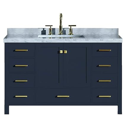 Amazon Com Ariel 55 Inch Rectangular Sink Midnight Blue Bathroom