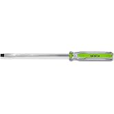 MADI Demo Screwdriver, Extreme Heavy Duty Flathead Beater Screwdriver That Wont Bend or Break, 3/8 Impact-Resistant Steel with Hex Bolster for Prying, Chiseling, and Stubborn Fastener Removal