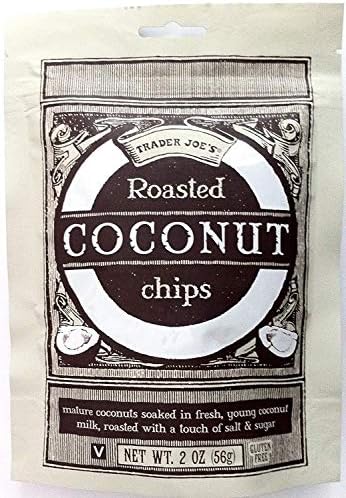 Trader Joe's Roasted Coconut Chips Gluten Free 2 0z. Bag