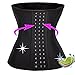 KissFit 100% Durable Latex Waist Trainer Cincher Shaper Black