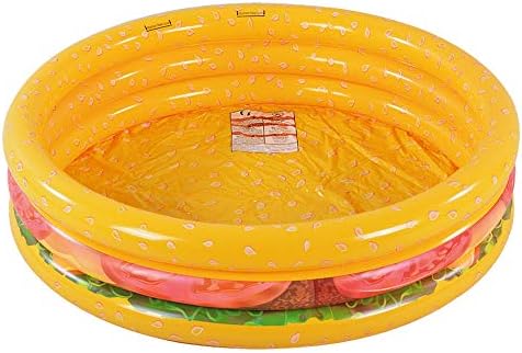 XFlated Kiddie Pool, Hamburger Ring Inflatable Pool for Kids
