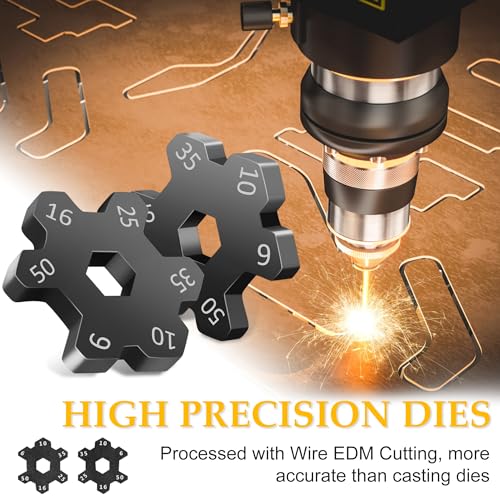 Battery Terminals Crimping Pliers with 60 pieces copper ring terminals, 8 sizes of terminals and 60 pieces heat shrink sleeves.