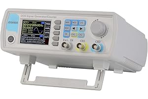 LABFENG DDS Signal Generator Counter, 2.4’’ LCD Display High Precision Dual-Channel Arbitray Waveform Function Generator Frequency Meter 200MSa/s (JDS6600-60MHz)