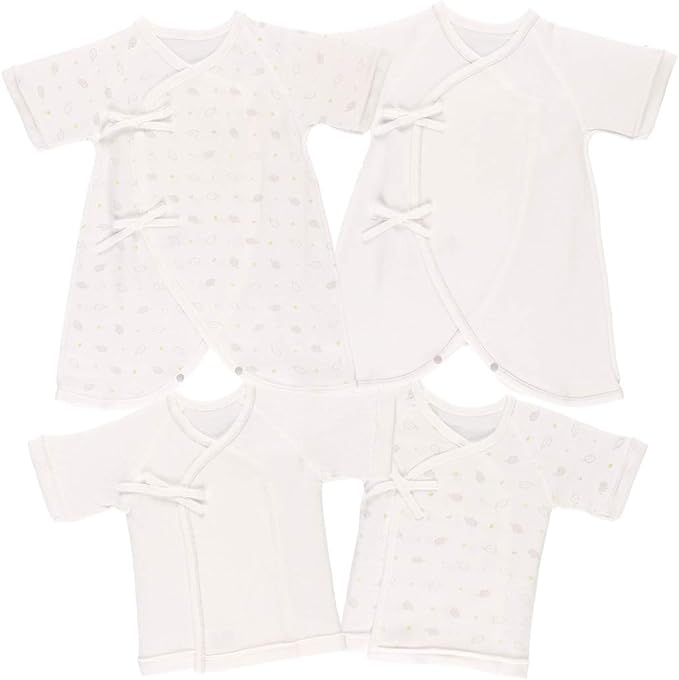 Amazon Co Jp 西松屋 新生児肌着4点セット ハリネズミ 新生児50 60cm グレー 服 ファッション小物