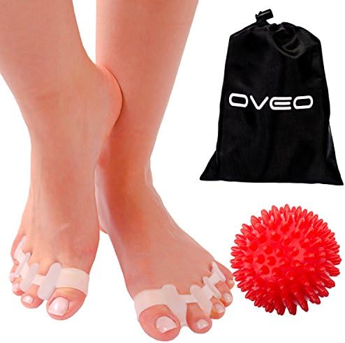 OVEO Toe Separators - Bunion Relief - Hammer Toe and Toe Straightener for Relaxing Toes