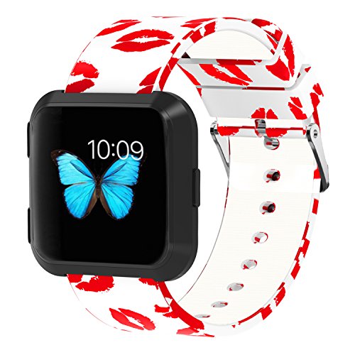 MLQSS for Fibtbit Versa Bands,Soft Silicone Sport Replacement Accessories Bracelet Wrist Strap Band for 2018 New Fitbit Versa Smart Fitness Watch Women Men