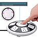 FlePow UFO Shape USB Power Strip 5AC Plugs and 2 USB 110V-250V 10A-13A 2500W-3000W Overload Protection 1A/2.1A(total 3.1A) 5V USB Interface Charge Power Surge Protector Usb Outlet Power Strips