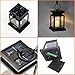 GVSHINE 2 Pack LED Solar Mission Lantern, Vintage Solar Powered Waterproof Hanging Umbrella Lantern Candle Lights Led with Clamp Beach Umbrella Tree Pavilion Garden Yard Lawn Etc Lighting & Decoration