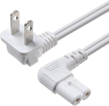 Cable de alimentación Universal en ángulo de 2 Clavijas NEMA 1-15P ...