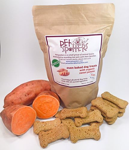 Petspotters Sweet Potato Dog Treats Natural and Oven Baked, Organic Sweet Potato