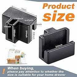 2 Pieces Hanging File Rail 1/2 Drawer Sides PVC