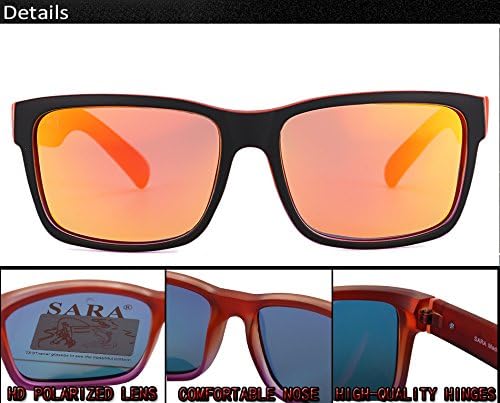 Polarized Sports Sunglasses,Men And Women Running Cycling Fishing Driving Golf Softball Plasti Sunglasses UV400