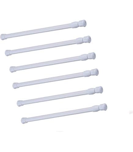 Amazon.com: Cupboard Bars Tension Rods, 6 Pack Spring Tensions