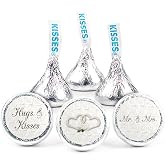 324ct Wedding Hugs &amp; Kisses Stickers for Kisses (Candy Not Included) | Elegant Party Favors for Engagement Parties, Bridal Showers, Receptions and More