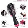 Hair Dryer Brush, Hot Air Brush, 4-in-1 Negative Ionic Hair Blow Dryer Brush for All Hair Types, Multifunctional Hot Air…