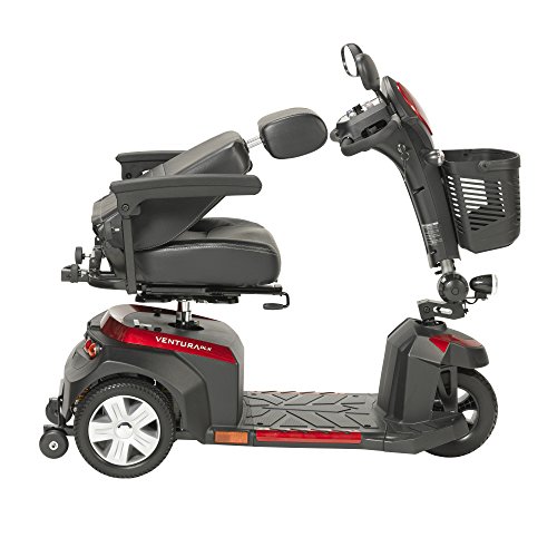 Drive Ventura Power Mobility Scooter, 3 Wheel, 18" Captains Seat & FREE Medical Utility Bag Black! - #VENTURA318CS - Thumbnail 3
