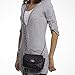 Womens Quilted Crossbody Bag by Silverhooks - Pattern Shoulder Mini Handbag (Black)