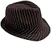 Simplicity Unisex Manhattan Structured Gangster Trilby Fedora Hat