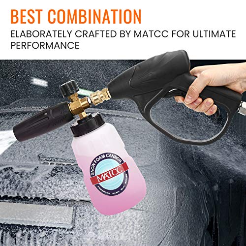 MATCC Foam Cannon Wash Gun Kit III Snow Foam Lance Adjustable Car Wash