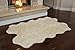 Nouvelle Legende® Faux Fur Sheepskin Premium Rug Quattro (43 in. X 73 in.) White
