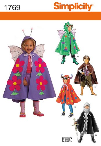 Simplicity 1769 Child's Cape Costumes A (3-4-5-6-7-8)