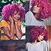 AISI HAIR Afro Curly Wig for Black Women Kinky Curly Hair Wig Glueless Synthetic Afro Wigs for Daily (Purple Color)…