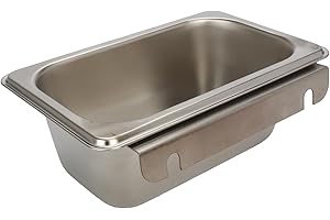 MAYICHUAN Grease Cup Holders for Commercial Kitchen Canopy Hood, 2.5" Deep Drip Pan, Removable Hood Grease Catcher