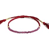 Natural Lightweight Beaded Braided Bracelets Handmade Gemstone Jewelry Pull String Adjustable Bracelets For Women