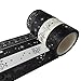 MOEUP 4pcs Washi Masking Tape set (Silver)