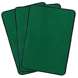 Fun Homes Door Mats (Green, Microfiber, Standard)