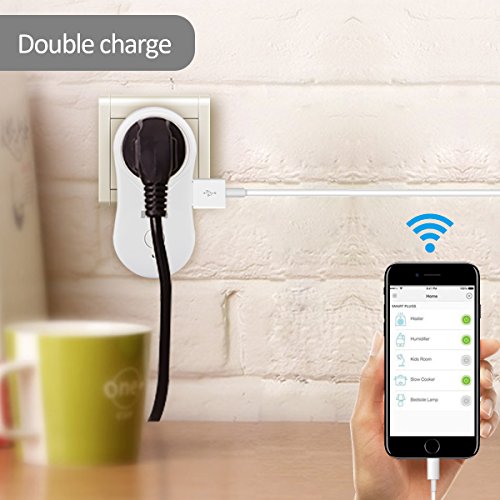 Enchufe-Inteligente-WiFi-Inalmbrico-2-Pack-Bawoo-Smart-Socket-Interruptor-APP-Control-Remoto-y-Temporizador-Programador-Wi-Fi-Plug-con-Puerto-USB-Compatibles-con-IOS-y-Android-Amazon-Alexa