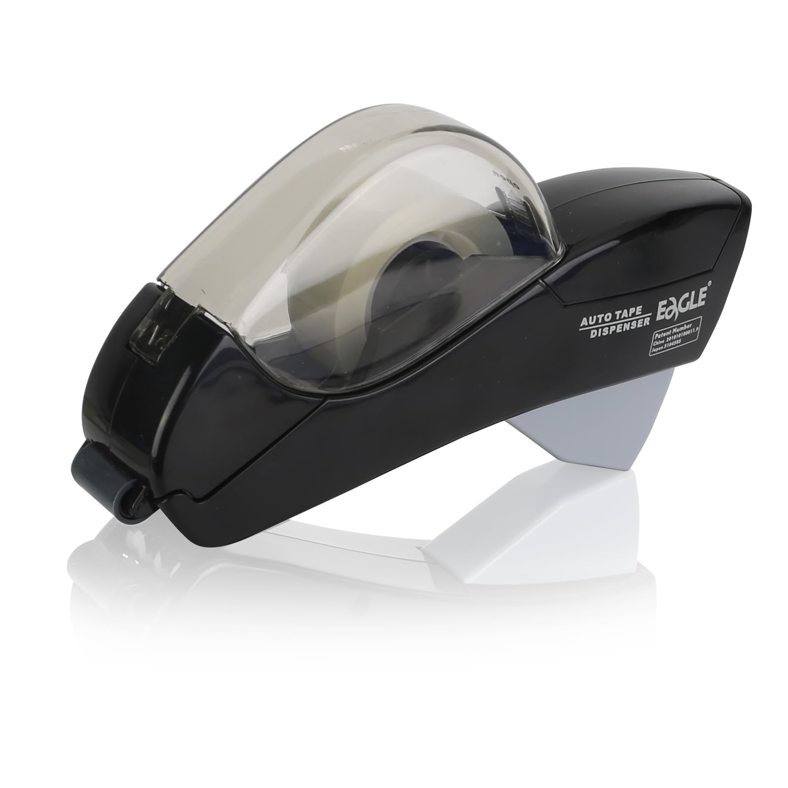 Eagle Automatic Tape Dispenser and Tape Gun with 1 roll 1/2 inch(12mm) and 1 roll 3/4inch （19mm） Tape (Black)