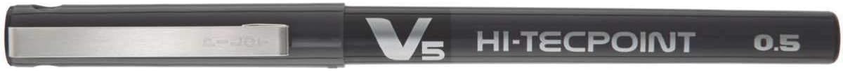 Penne Pilot Roller V5 0.5 Mm Nero - Scatola Da 12, Inchiostro Liquido