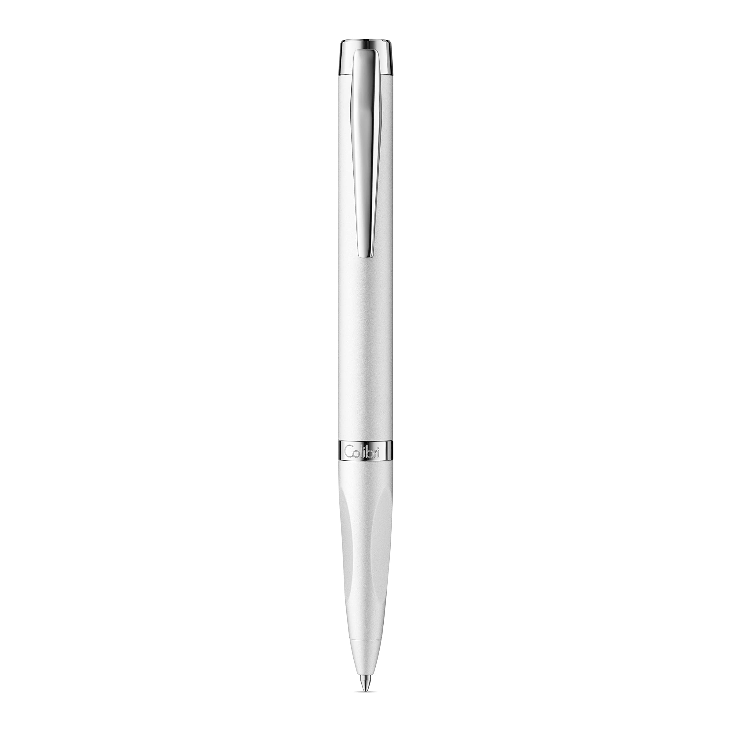 Colibri Luna twist ballpoint pen-matte steel Luxury Pen-comfortable Ergonomic grip- Comes In A Nice Gift Box-Gift For Men And Women
