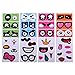 Bluecell 20pcs DIY Adhesive Face Expression Stickers Cartoon Emotional Eyes, Noses, Mouths