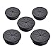 HomeDone Desk Grommet Flexible 2-3/8 Inch Black 5-Pack