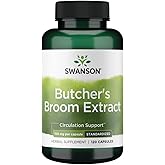Swanson Butcher's Broom (Standardized) 150 Milligrams 120 Capsules