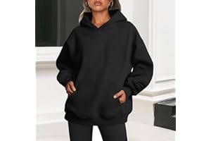 Women's Oversized Fleece Hoodie - Winter Pullover Sweater, Soft Comfort Fit