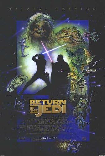 Star Wars Trilogy Special Edition 1997 Return of the Jedi Movie Poster Single Sided Original 27x40