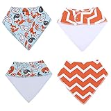 SUPERB QUALITY HIGHLY ABSORBENT BANDANA BIBS MADE WITH 100% ORGANIC COTTON WATERPROOF AT THE BACK SOFT AND GENTLE AT THE FRONT FOR TEETHING DROOLING TRIANGLE SHAPE FOR BOYS AND GIRLS 3-36 MONTH OLDS