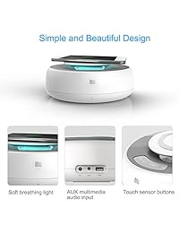 Rápido Cargador Inalámbrico, Nillkin MC2 Cargador inalámbrico y Bluetooth altavoces combinación perfecta, escuchar HIFI Audio mientras teléfono celular de carga es completo, Blanco