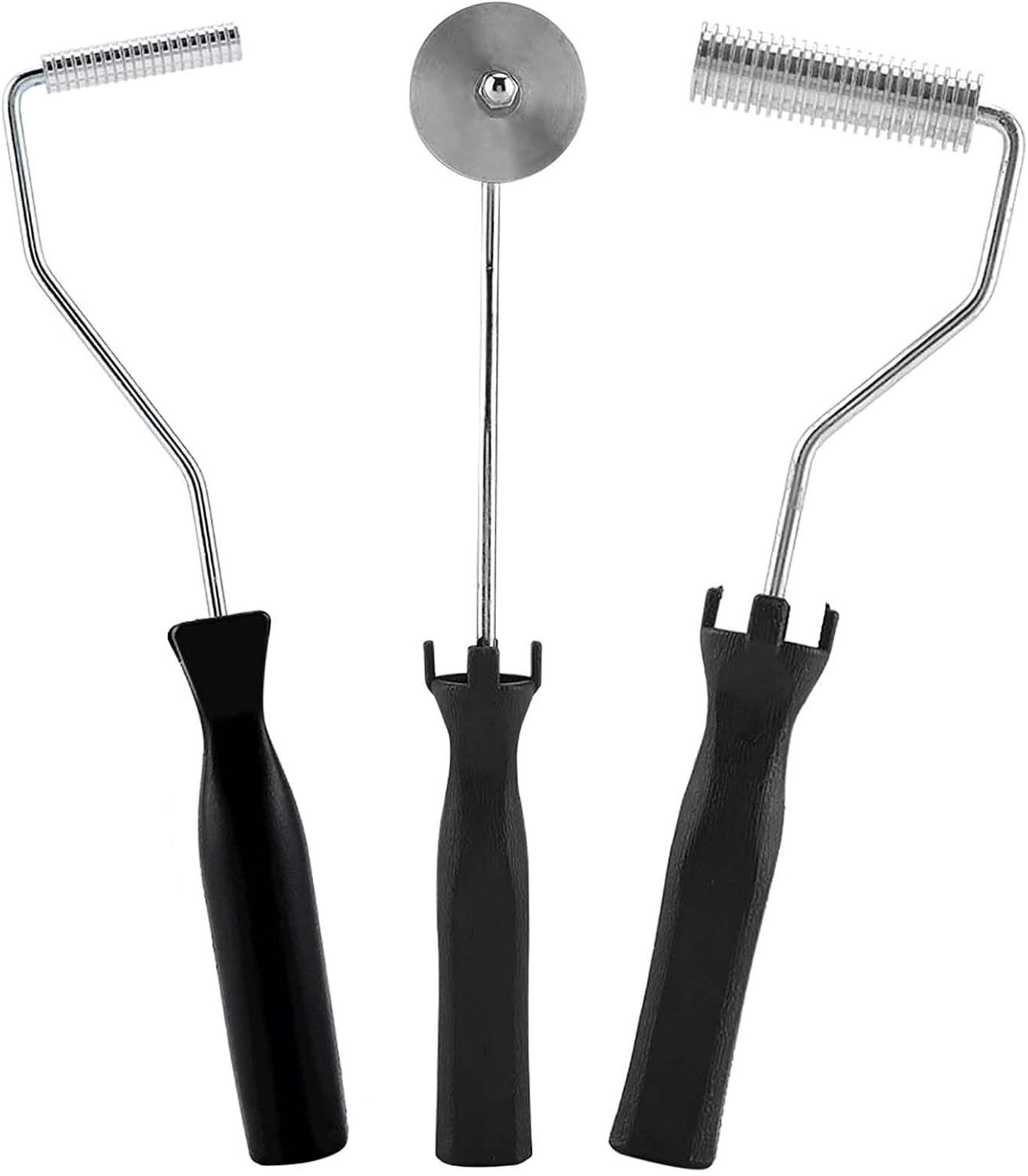 Candeon Scribing tool·3pcs/set of aluminum alloy glass fiber bubble scratching tool FRP mold laminating roller set glass fiber reinforced plastic mold