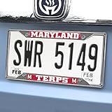 FANMATS NCAA University of Maryland Terrapins Chrome License Plate Frame
