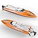 Cheerwing RC Racing Boat for Adults High Speed Electronic Remote Control Kids, Orange